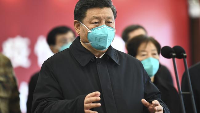 Chinese President Xi Jinping. The US State Department uncovered an unprecedented level of co-operation between China, Russia and Iran in apreading disinformation. Picture: AP