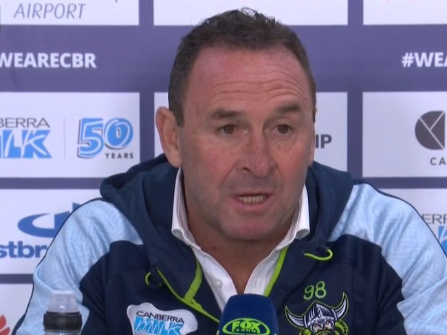 Ricky Stuart has slammed his side's terrible performance.