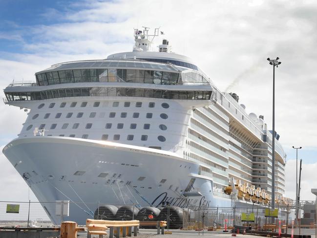 Royal CaribbeanÃ¢â¬â¢s Ovation of the Seas - Onboard Royal CaribbeanÃ¢â¬â¢s Ovation of the Seas - Brother and sister, Louis and Bianca Villella from Sydney, excited to be in Adelaide. 6 March 2023. Picture Dean Martin