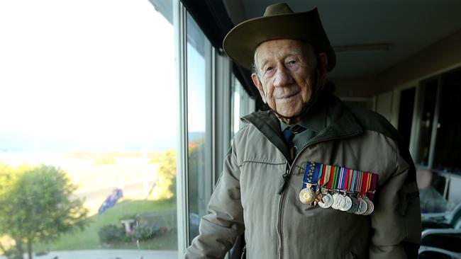 Henry Caldwell, 101, was still active in his RSL NSW and Probus clubs. Picture: Nathan Edwards