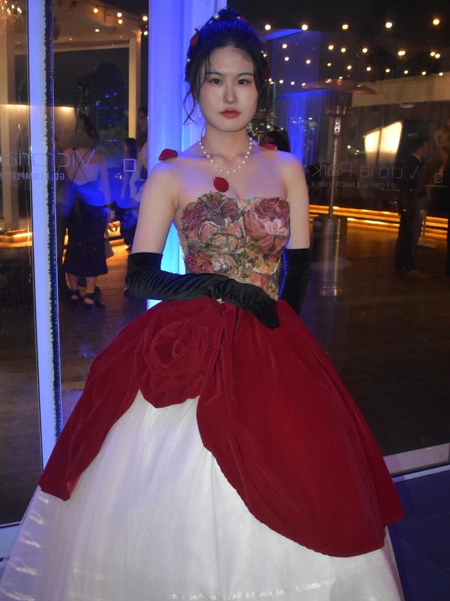 Modesty Chang at Queensland Academies Creative Industries formal.