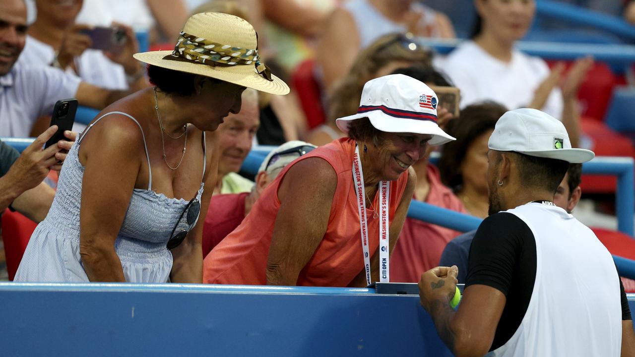 Nick Kyrgios is nothing if not entertaining. (Photo by Rob Carr/Getty Images)