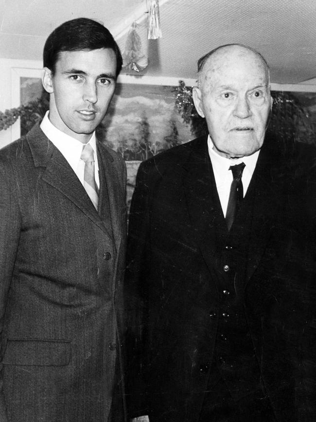 Keating with former NSW premier Jack Lang in 1972.