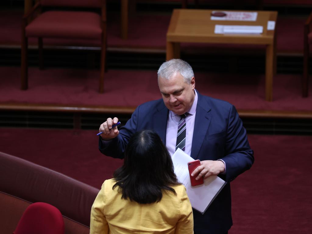 Centre Alliance senator Stirling Griff was key to the vote. Picture: NCA NewsWire/Gary Ramage