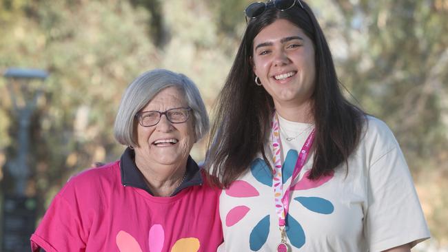 Chelsea and her Nan Lorraine Wirth were all smiles at the Mother’s Day Classic. Picture: Dean Martin