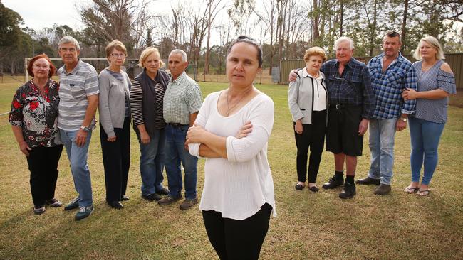 Angry residents from Lawson Rd in Badgerys Creek say they don’t want to be stuck in limbo like Darryl Kerrigan was in The Castle. Picture: Sam Ruttyn