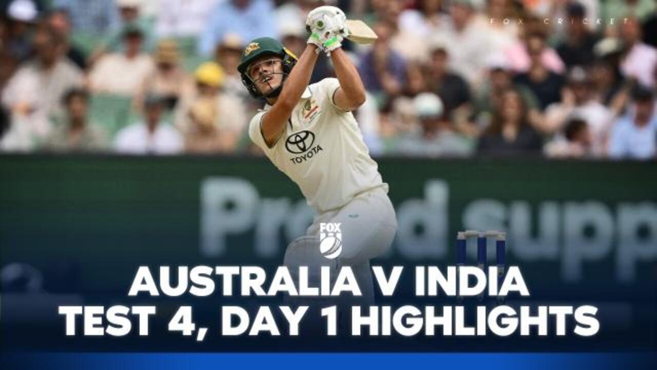 Aus v India - 4th Test, Day 1 Highlights