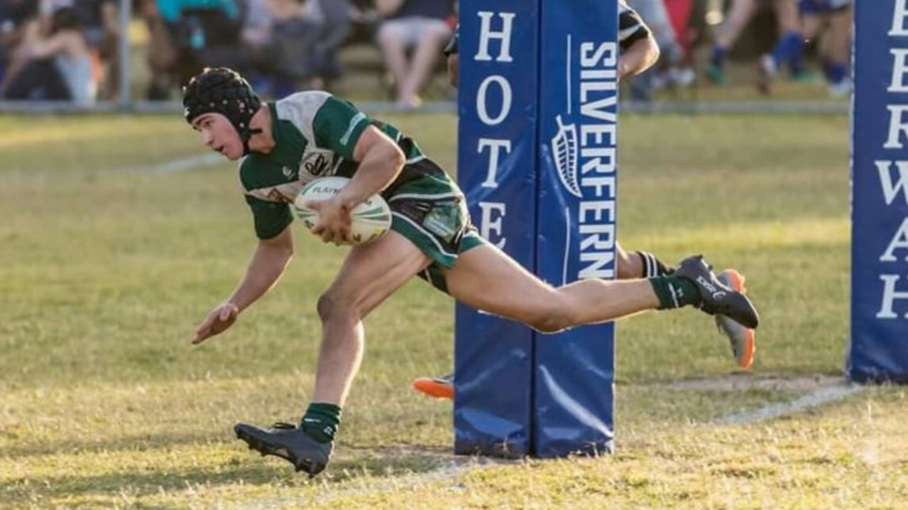 Maroochydore Swans a-grade player Nick Ellems in action.