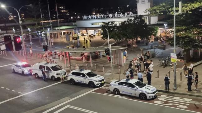 A brawl involving about 40 teens broke out at Manly Wharf on January 6. Picture: Manly Observer