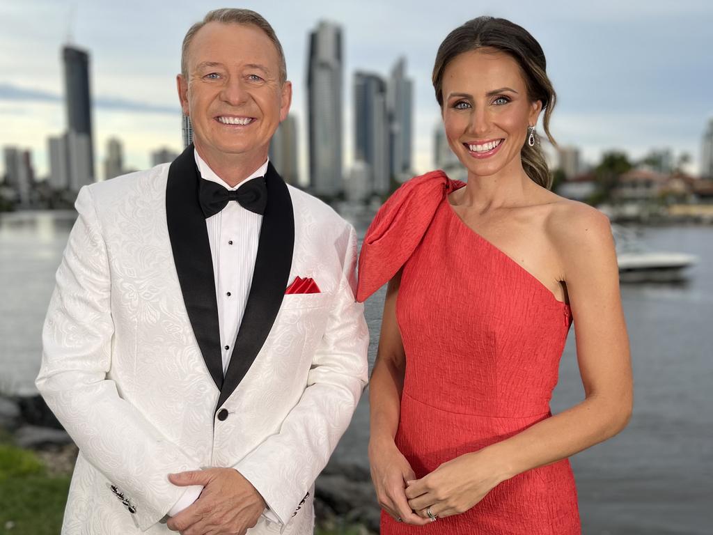 Steve Titmus and Amanda Abate present the Gold Coast news bulletin for Seven.