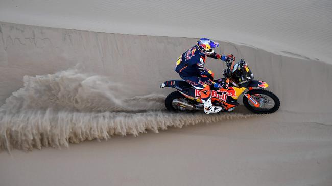 Toby Price is stalking the leaders in the 2018 Dakar Rally.