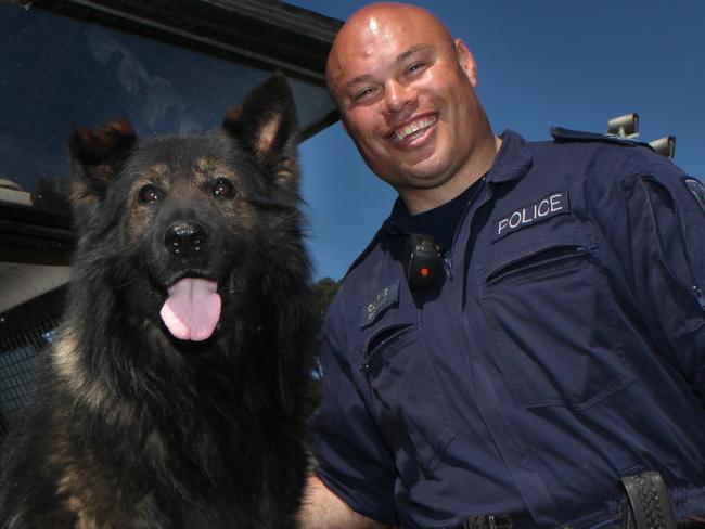 Senior Constable Leo Clarke with his dog Demon will receive a valour award.