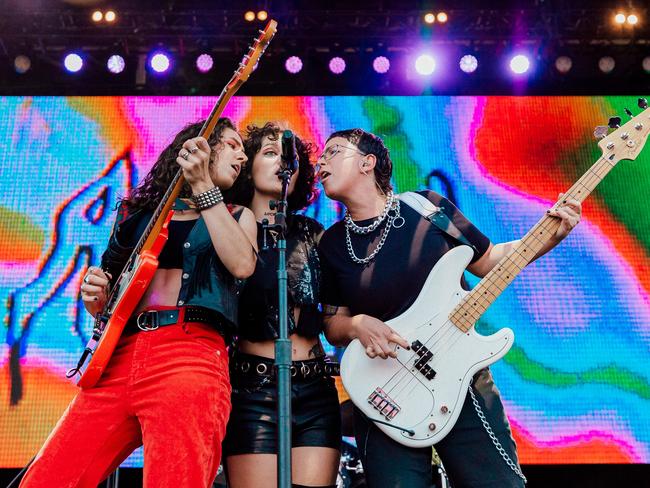 Australian pop artist MAY-A performing before 5SOS at Sydney Opera House. Picture: Ruby Boland /Supplied