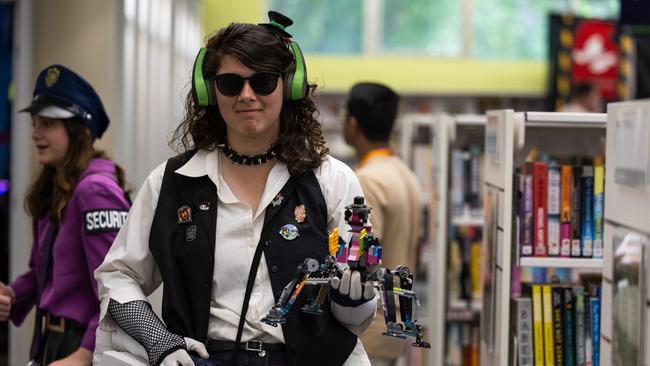 Alex Backshell music man at the City of Darwin Geektacular event, 2025. Picture: Pema Tamang Pakhrin