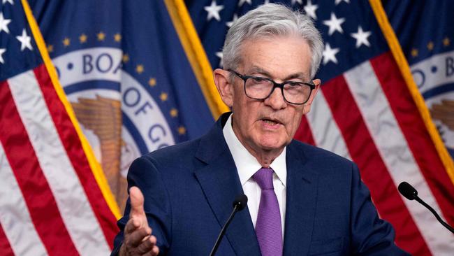 US Federal Reserve chair Jerome Powell holds a news conference after a Federal Open Market Committee meeting in Washington, DC, on January 31, 2024. Powell signaled Wednesday that an interest rate cut as soon as in March is unlikely, as the central bank remains data-dependent when mulling its next steps. Powell said the Fed's rate-setting committee plans to "move carefully" and added: "Based on the meeting today, I would tell you that I don't think it's likely that the committee will reach a level of confidence, by the time of the March meeting, to identify March as the time to do that." (Photo by Julia Nikhinson / AFP)