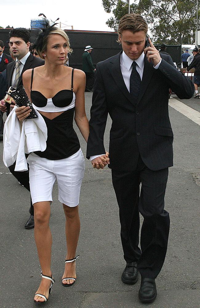 Lleyton and Bec are an iconic Aussie couple. Picture: Melbourne Cup