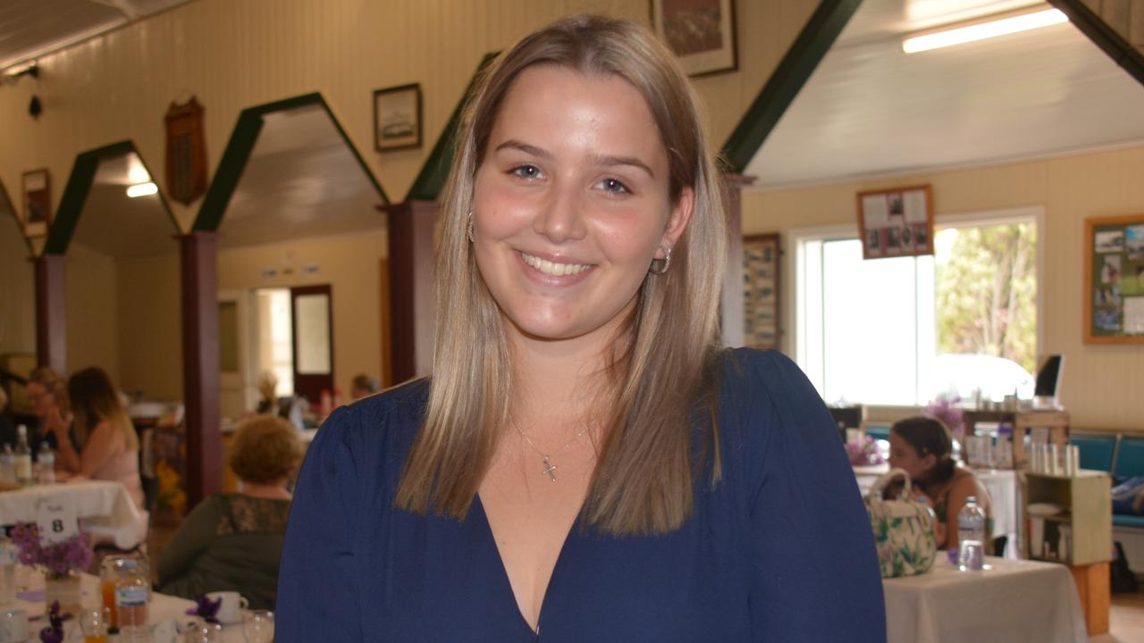 Bursary winner Victoria Almond at the Kumbia Kindy International Women's Day lunch on March 8, 2020. (Photo: Jessica McGrath)