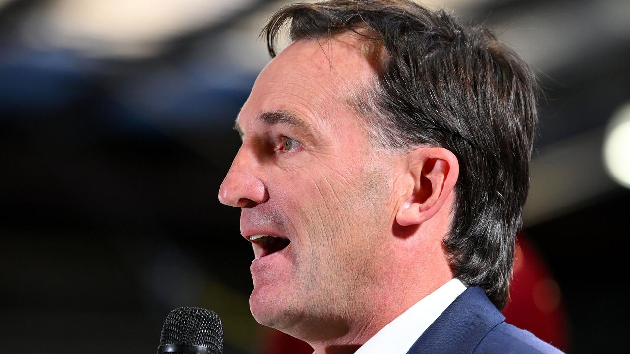 AFL CEO Andrew Dillon believes an experienced coach would be the right option for Tassie. Photo: Morgan Hancock/AFL Photos.