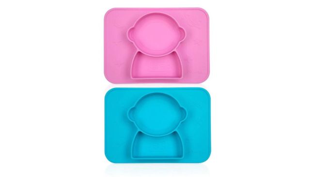 Waterproof Silicone Placemats 4Pack Baby Kids Toddler Cloud Shaped
