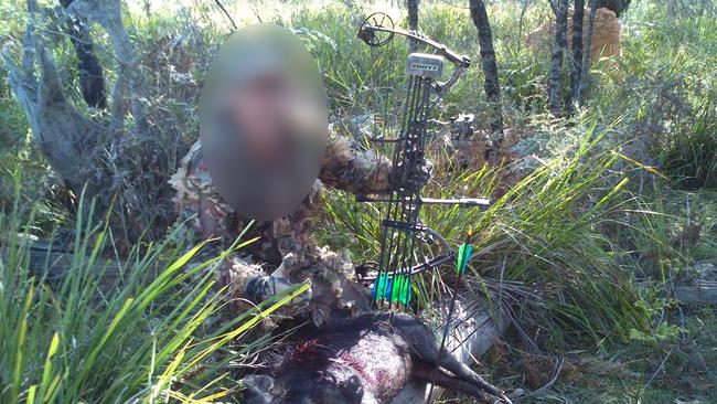 The pig hunter and NBN worker allegedly attacked a 12-year-old girl on her way to school. 