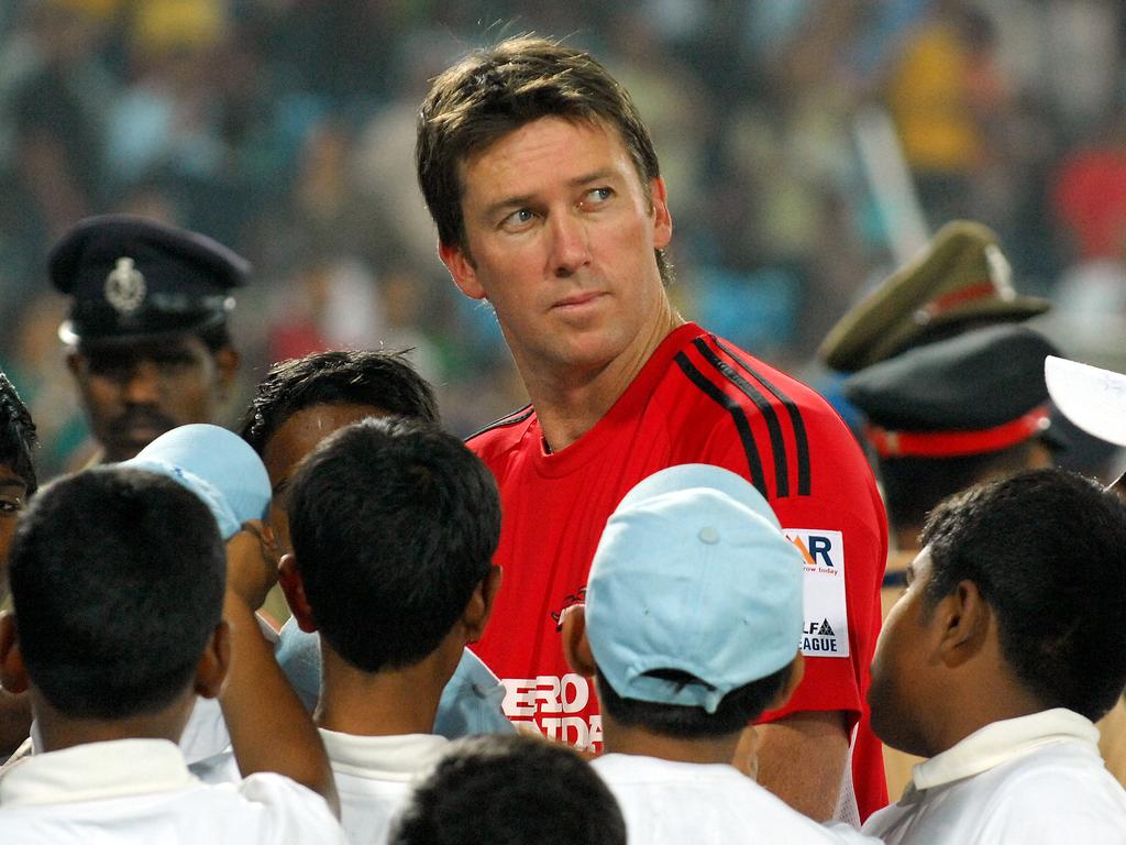 Glenn McGrath had a brief taste of the IPL at the end of his career. Picture: News Corp Australia