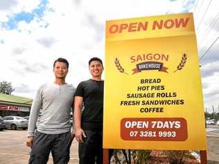 NEW ADDITION: Saigon Bakehouse will celebrate its grand opening at the Jacaranda St shops on September 18. Managing directors Tom Le and Van Nguyen. Picture: Rob Williams