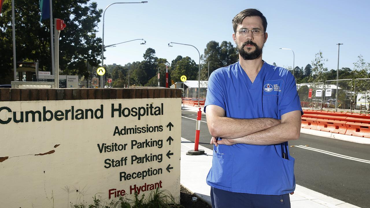 Cumberland Hospital nurse and NSW Nurses and Midwives' Association delegate Nick Howson. Picture: John Appleyard