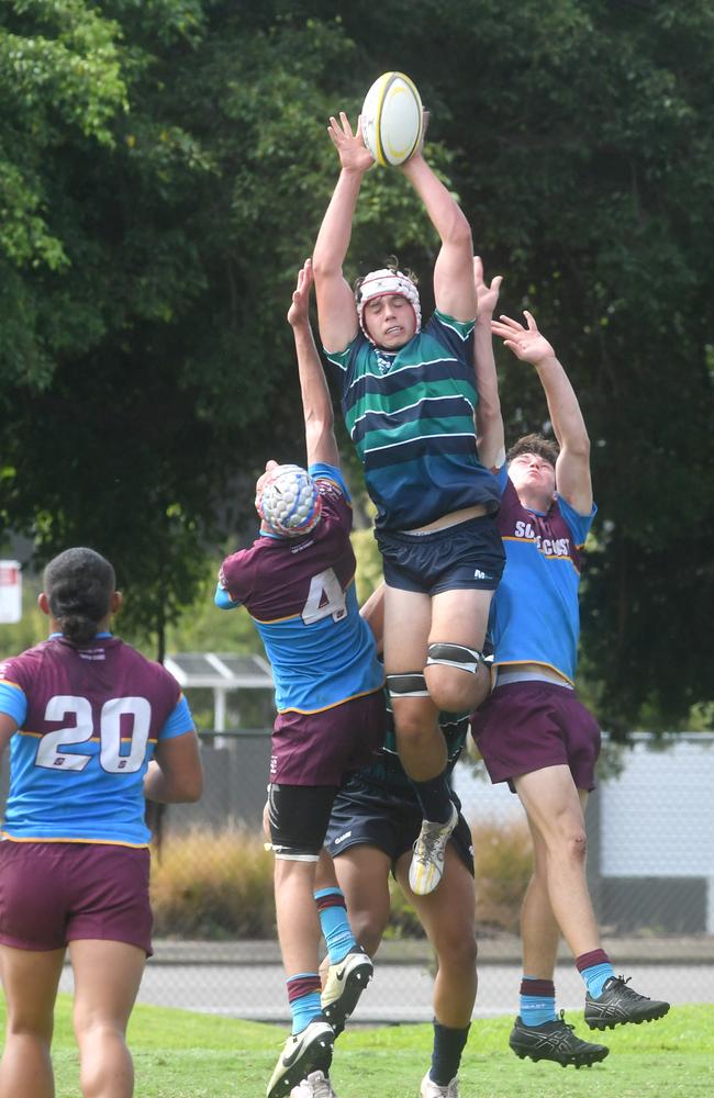 QLD Rugby Union State Championships (17-18 years boys) at the Townsville Sports Precinct. Friday May 23. South Coast against Metro North. Picture: Evan Morgan