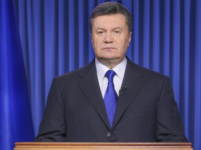 Ex-president of Ukraine Viktor Yanukovych. Picture: AP