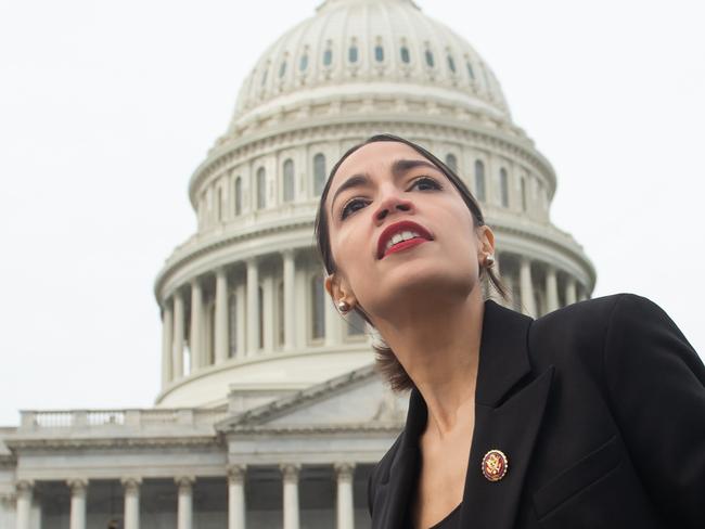 Alexandria Ocasio-Cortez pulled off an incredible upset in June’s midterm primaries. Picture: Saul Loeb/AFP 