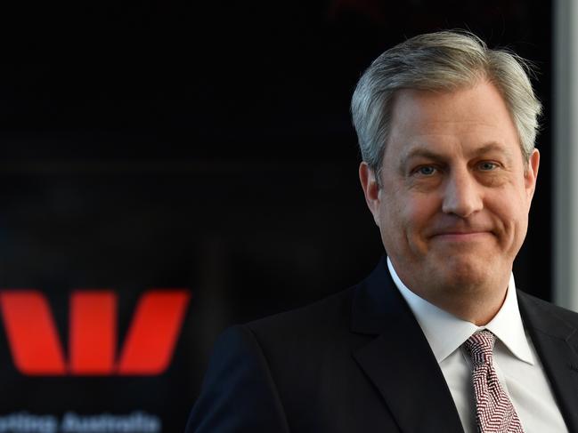 Westpac CEO Brian Hartzer at the opening of the new Long Gallery, containing the 200 Treasures of the Australian Museum in Sydney, Friday, October 13, 2017. (AAP Image/Mick Tsikas) NO ARCHIVING