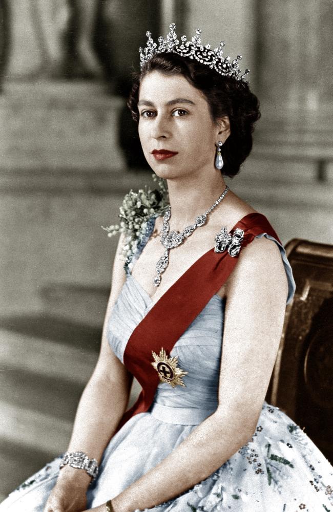 An official portrait of the Queen when she took the throne after the premature death of her beloved father. Picture: Apic/Getty Images