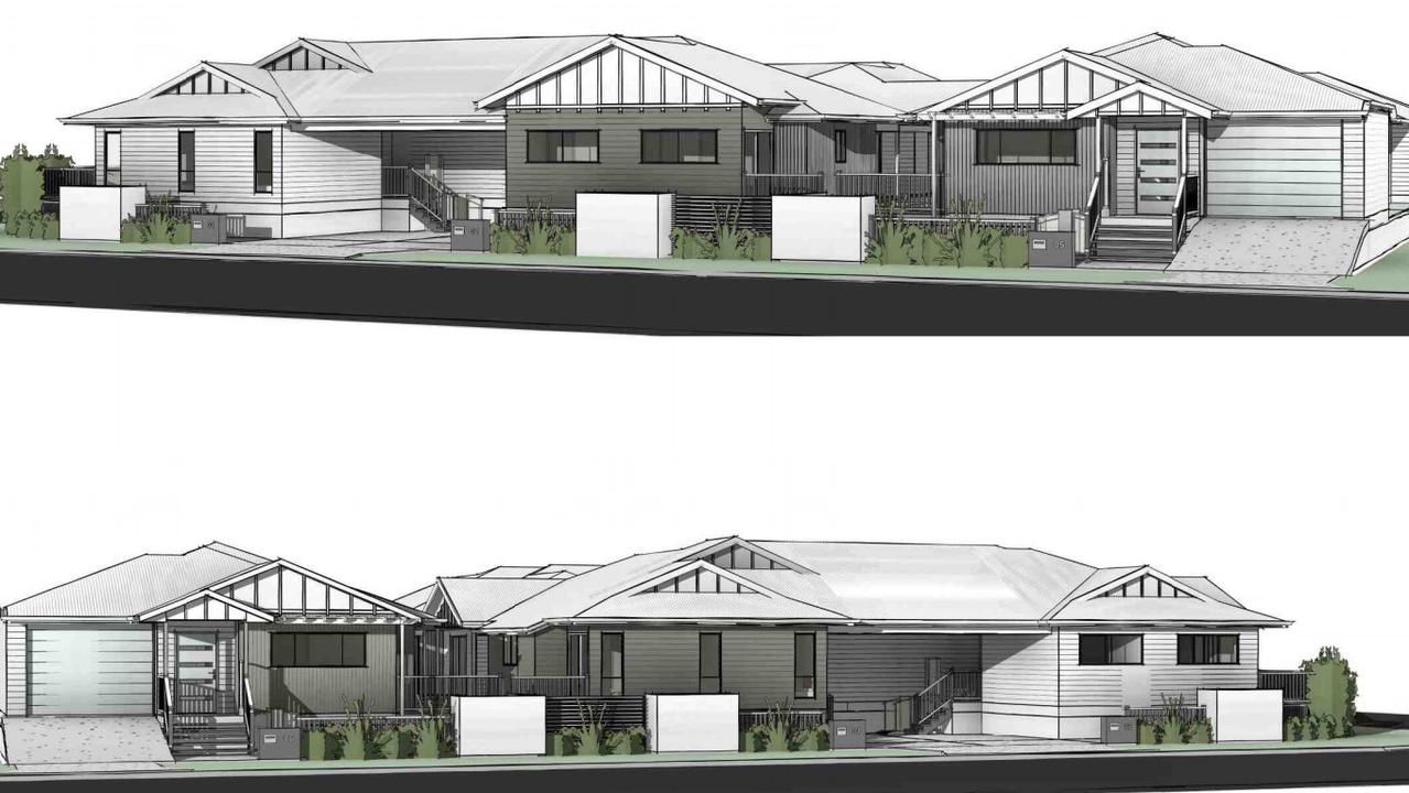 Approved design plans for six new dwellings at 299 and 301 Shakespeare St, Mackay. Picture: Jazz Designs.