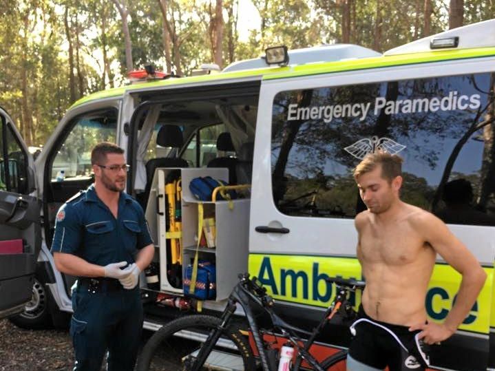 Champion triathlete hospitalised after hit and run incident The