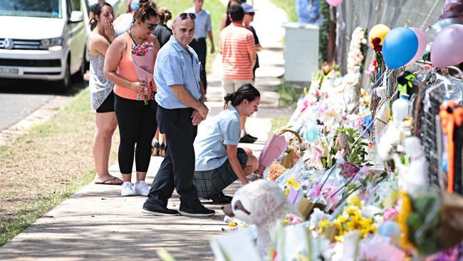 Members of the public paying tribute to the four children who lost their lives by an allegedly drunk driver on February 3. Photo: Adam Yip