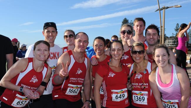 The Virgin Active team in 2012. Picture: Braden Fastier