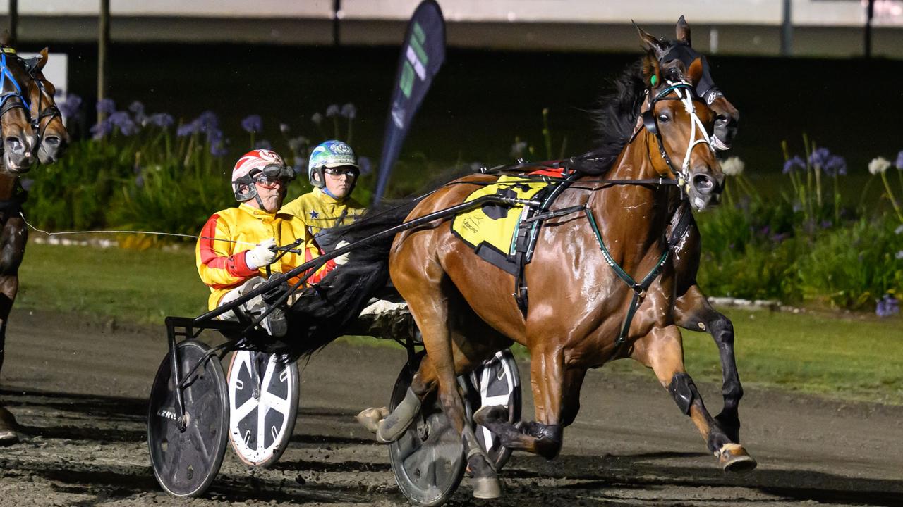 Queen Elida storms to victory in the first qualifying round of the 2024 Inter Dominion at Newcastle. Picture: HRNSW