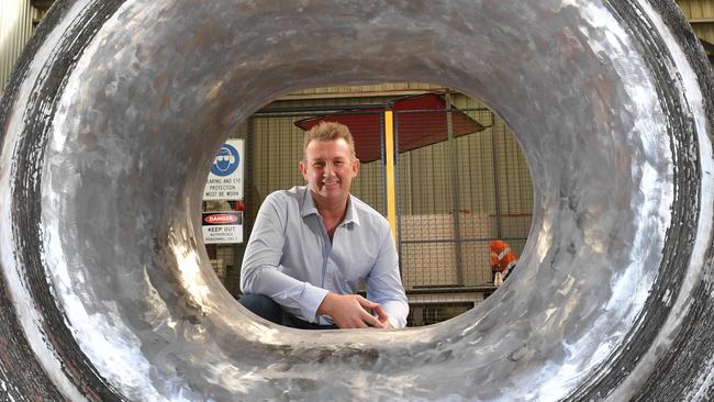 AML3D founder and managing director Andy Sales at the company’s Salisbury South facility. Picture: AAP/ Keryn Stevens