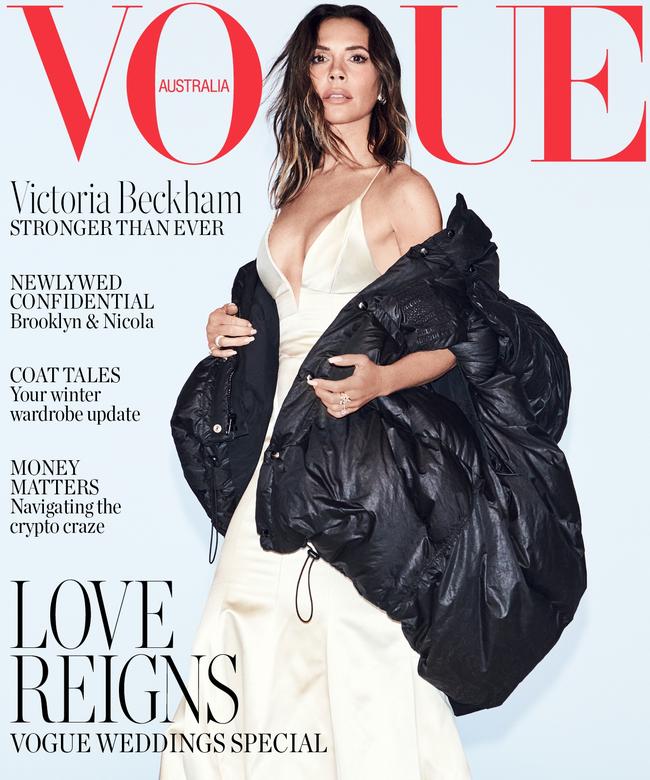 Victoria Beckham on the cover of Vogue Australia which hits the stands Monday, July 4. Pictures: Dan Jackson for Vogue Australia