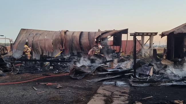 Aftermath of a house fire which destroyed a historic home at Chelmsford, north of Kingaroy, on September 7, 2021. Picture: Holly Cormack