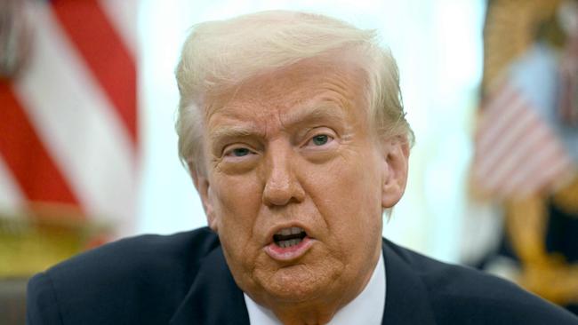 US President Donald Trump speaks from the Oval Office of the White House in Washington, DC, on March 7, 2025. (Photo by Jim WATSON / AFP)
