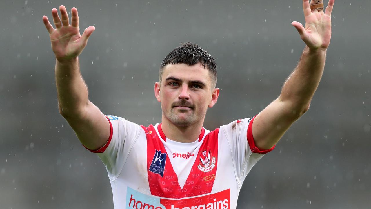 St Helens half Lewis Dodd has been linked to an NRL move. Picture: Jess Hornby/Getty Images