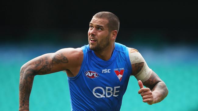 Lance Franklin is motivated by the prospect of another premiership. Photo: Phil Hillyard