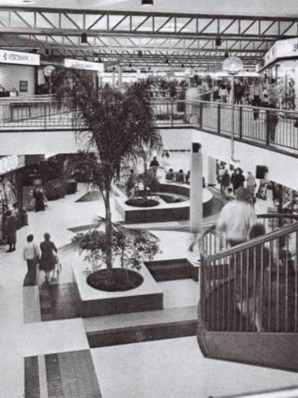 Inside the shopping centre.