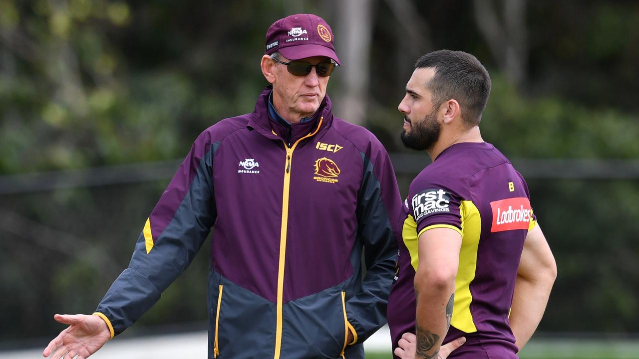 Wayne Bennett and Jack Bird were briefly together at the Broncos in 2018.