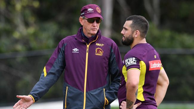 Wayne Bennett and Jack Bird were briefly together at the Broncos in 2018.