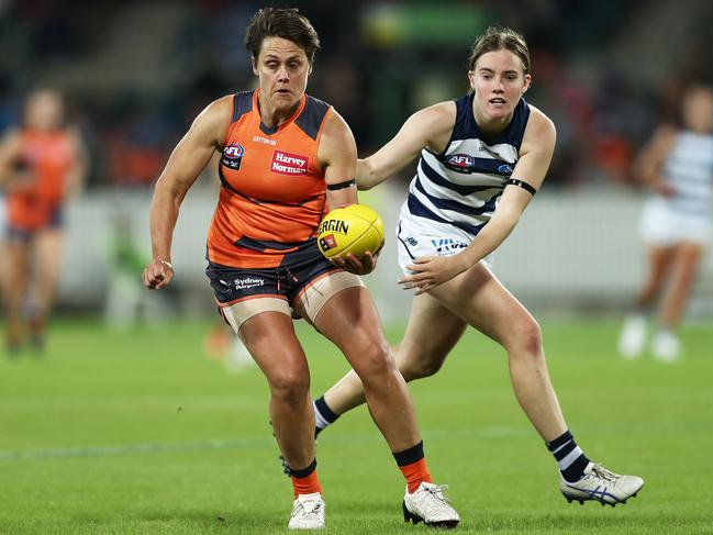 Courtney Gum in action for the Giants last season. Picture: Matt King/Getty