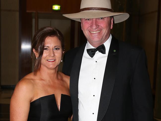 Barnaby Joyce and his wife Natalie at last year’s Midwinter Ball. Picture: Ray Strange