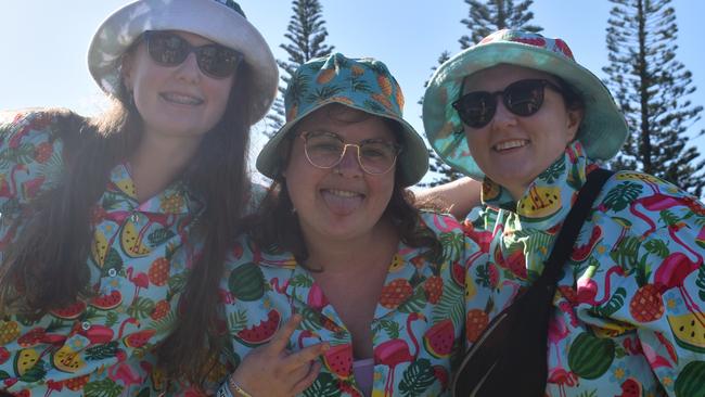 Taylah, Jess and Breanna at the 2022 Caloundra Music Festival. Photo: Elizabeth Neil