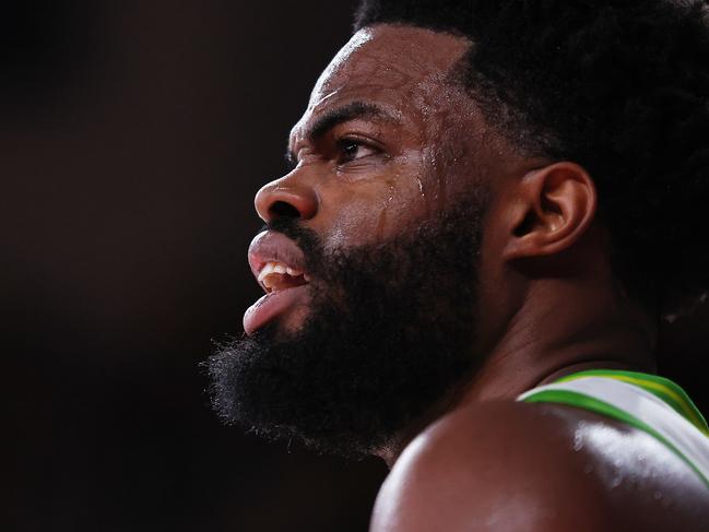 WOLLONGONG, AUSTRALIA - DECEMBER 31: Derrick Walton Jr of the Phoenix looks on during the round 14 NBL match between Illawarra Hawks and South East Melbourne Phoenix at WIN Entertainment Centre, on December 31, 2024, in Wollongong, Australia. (Photo by Jeremy Ng/Getty Images)